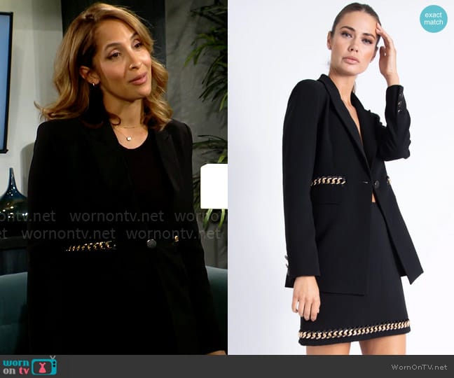 Karina Grimaldi Circe Jacket worn by Lily Winters (Christel Khalil) on The Young and the Restless