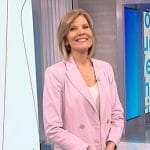 Kate’s pink double breasted blazer and pants on NBC News Daily