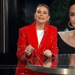 Keltie’s red sequin blazer on E! News