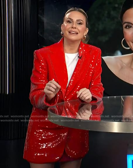 Keltie's red sequin blazer on E! News