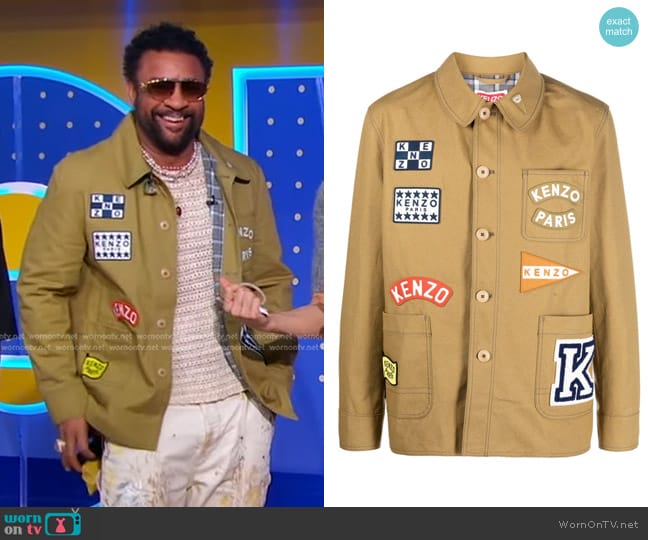 Kenzo Sailor Workwear Jacket worn by Shaggy on Good Morning America