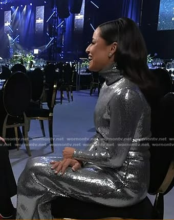 Keylee’s sequin turtleneck dress on Today