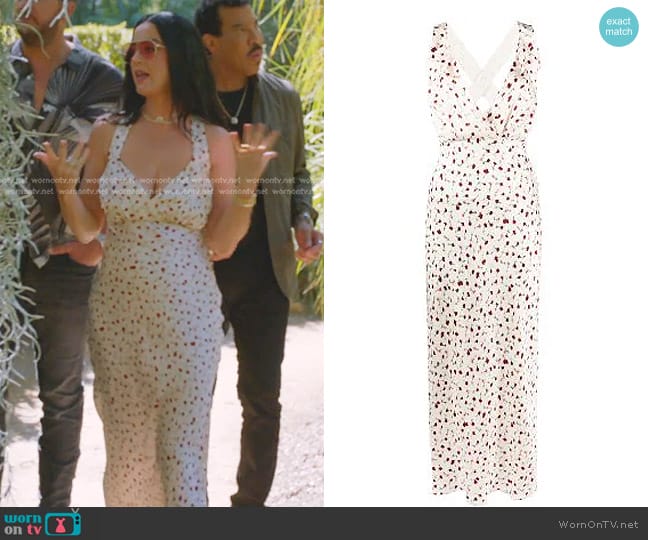 Khaite Milo Maxi Dress worn by Katy Perry on American Idol