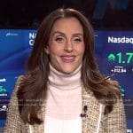 Kristina Partsinevelos’s tweed blazer on NBC News Daily