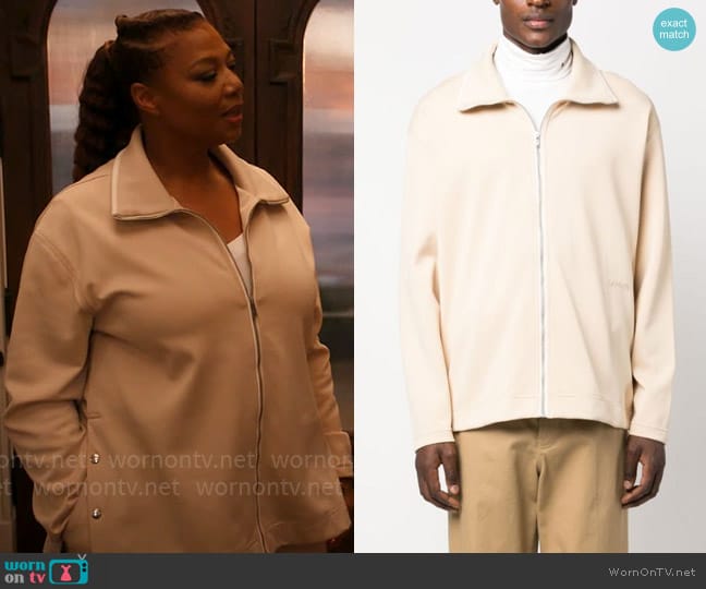 Lanvin Zip-up high-neck cardigan worn by Robyn McCall (Queen Latifah) on The Equalizer