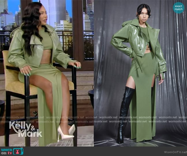 Lapointe 2024 Resort Collection worn by Ayesha Curry on Live with Kelly and Mark