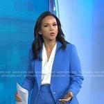 Laura’s blue blazer and pants on Today