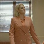 Lexi’s coral suit on Not Dead Yet