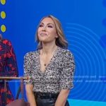 Lori’s printed puff sleeve top on Good Morning America