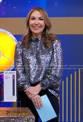 Lori's sequin blouse on Good Morning America