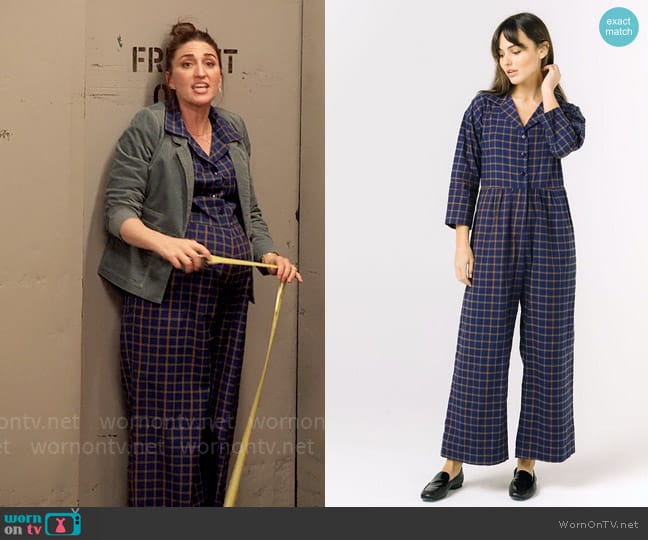 Madewell BEL KAZAN Astrid Jumpsuit worn by Dawn Solano (Sara Bareilles) on Girls5eva