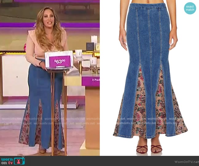 Majorelle Luda Maxi Skirt worn by Cheryl Burke on The Jennifer Hudson Show