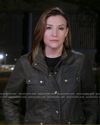 Mary’s brown field jacket on Good Morning America