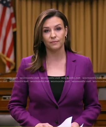 Mary’s purple blazer on Good Morning America