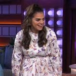 Mayan Lopez’s floral print dress on The Kelly Clarkson Show