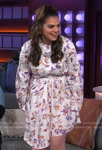 Mayan Lopez’s floral print dress on The Kelly Clarkson Show