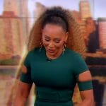 Mel B’s teal midi dress on The View