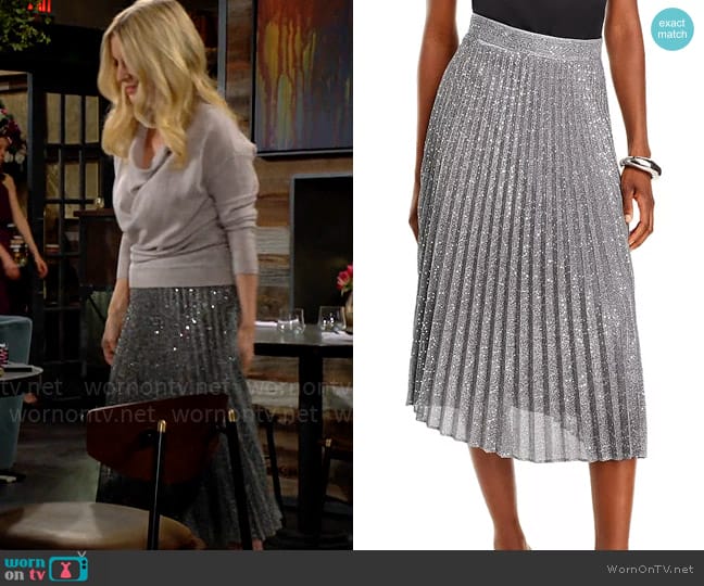 Milly Rayla Skirt worn by Christine Blair Williams (Lauralee Bell) on The Young and the Restless