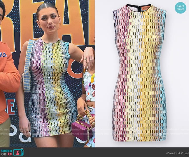 Missoni Sleeveless Knit Mini Dress worn by Lauryn (Amelie Zilber) on Grown-ish