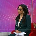 Morgan’s green blazer and pants on NBC News Daily