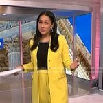 Morgan’s yellow jacket and pants on NBC News Daily