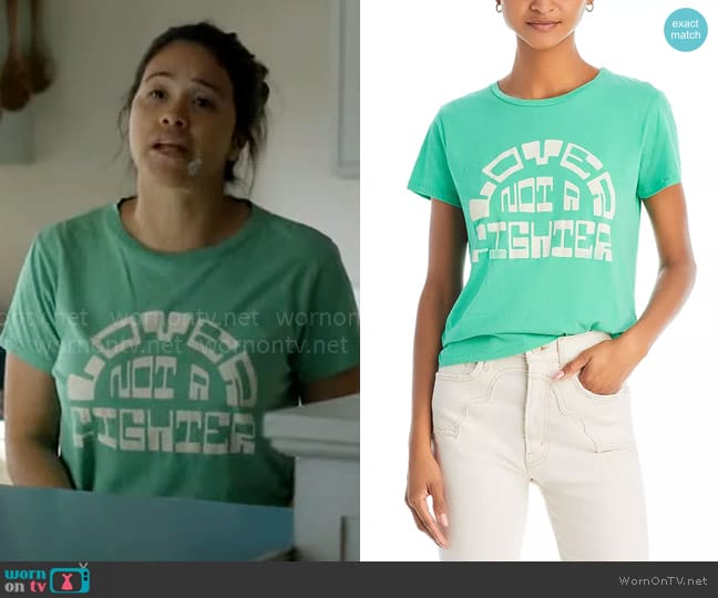 Mother Lil Goodie Goodie Tee in Lover Not Fighter worn by Nell Serrano (Gina Rodriguez) on Not Dead Yet