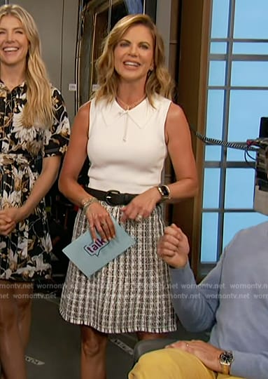 Natalie's tweed mini dress on The Talk