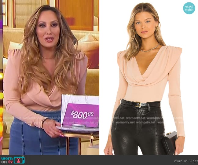 NBD Destina Bodysuit worn by Cheryl Burke on The Jennifer Hudson Show