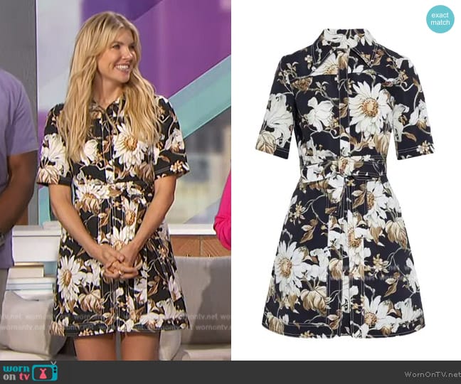 Oscar de la Renta Mini Dress worn by Amanda Kloots on The Talk