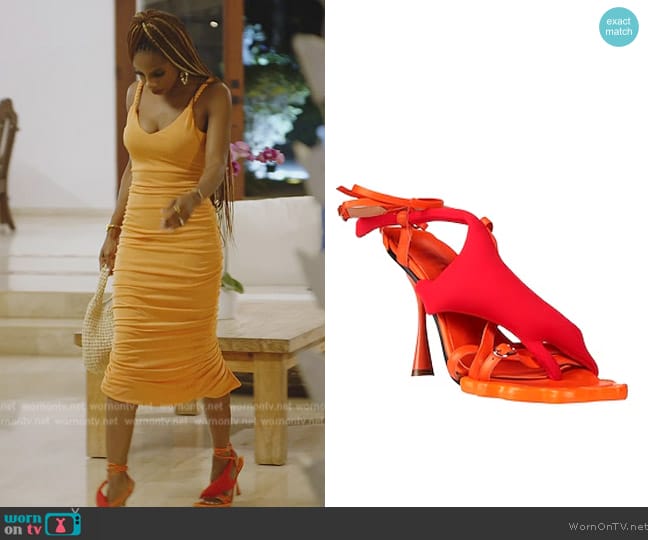 Ottolinger Flip Flops worn by Candiace Dillard Bassett on The Real Housewives of Potomac