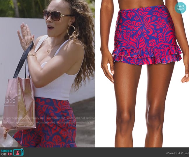 Patbo Pua Swim Skort worn by Ashley Darby on The Real Housewives of Potomac