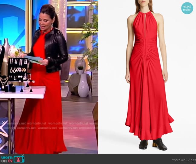 Proenza Schouler Crepe jersey maxi dress worn by Gretta Monahan on The View