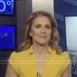 Raegan Medgie’s yellow cap sleeve dress on Good Morning America