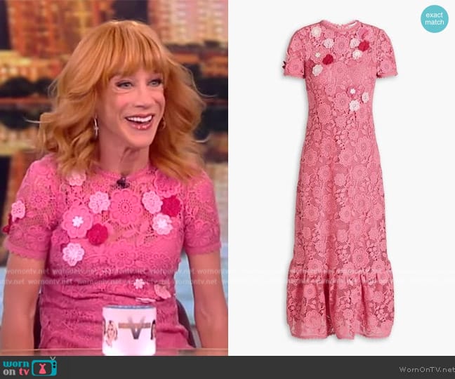 WornOnTV: Kathy Griffin’s pink floral lace dress on The View | Clothes ...