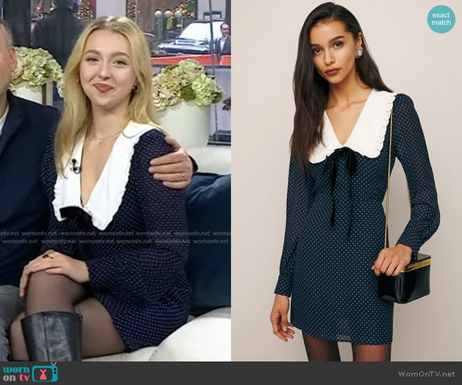 Reformation Edalene Dress worn by Lily Rosenthal on Today