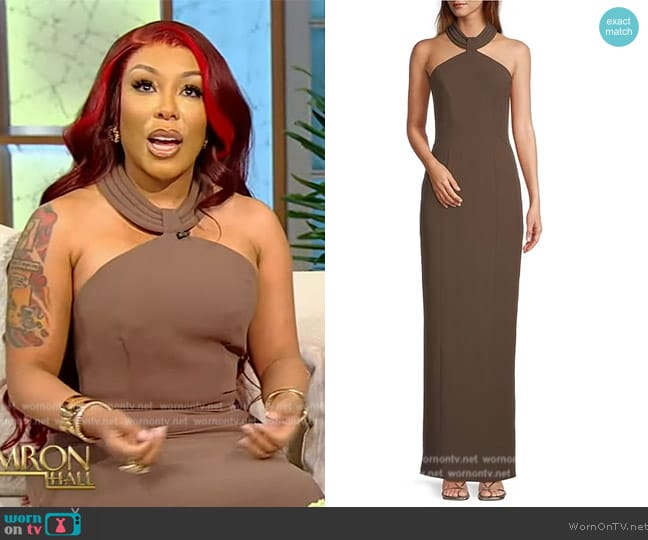 Ronny Kobo Lenox Dress worn by Kimberly Michelle Pate on Tamron Hall Show