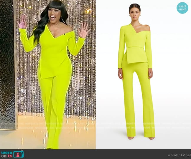 Safiyaa Brielle Meknes Top worn by Angela Bassett on Tamron Hall Show