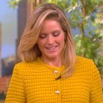 Sara’s yellow knit cardigan on The View