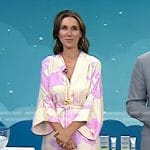 Sarah Eggenberger’s pink floral kimono dress on Today