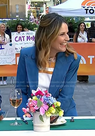 Savannah's denim blazer on Today