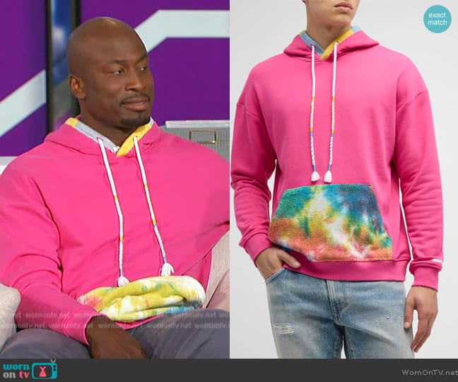 Scotch & Soda Towelling Pocket Hoodie worn by Akbar Gbajabiamila on The Talk