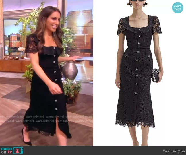 Self Portrait  Guipure Lace Midi Dress worn by Alyssa Farah Griffin on The View