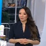 Shanley Chien’s navy shirtdress on Today