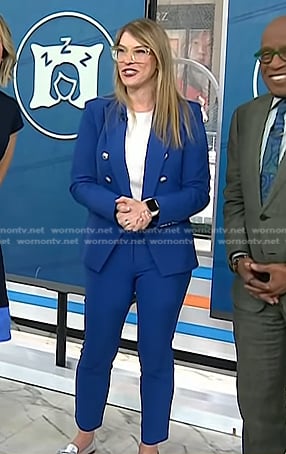 Dr. Shelby Harris's blue blazer and pants on Today