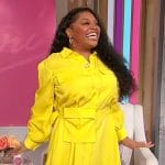 Sherri’s yellow belted shirtdress on Sherri