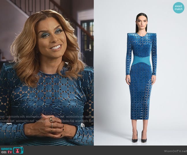 Zhivago Salvation Dress worn by Robyn Dixon on The Real Housewives of Potomac