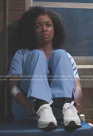 Simone’s white sneakers on Greys Anatomy