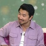 Simu Liu’s lilac button down shirt on Today