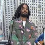 Skip Marley’s green print jacket on Today