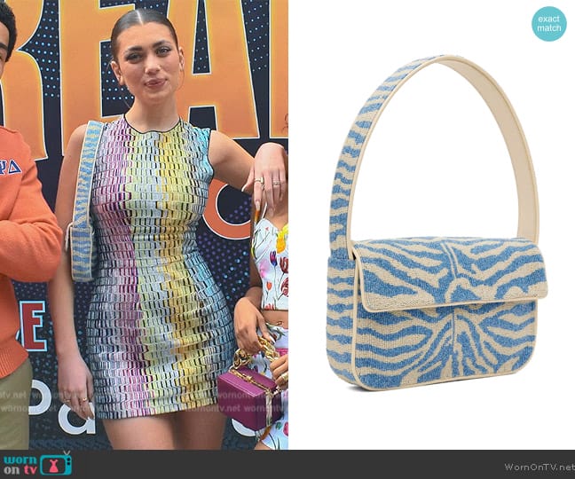 Staud Tommy Beaded Bag worn by Lauryn (Amelie Zilber) on Grown-ish